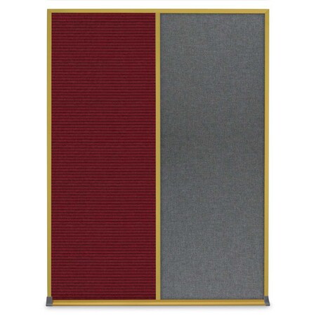 United Visual Products Single Door Radius Corkboard, 24"X36", G UV8001-GOLD-ULTMAR
